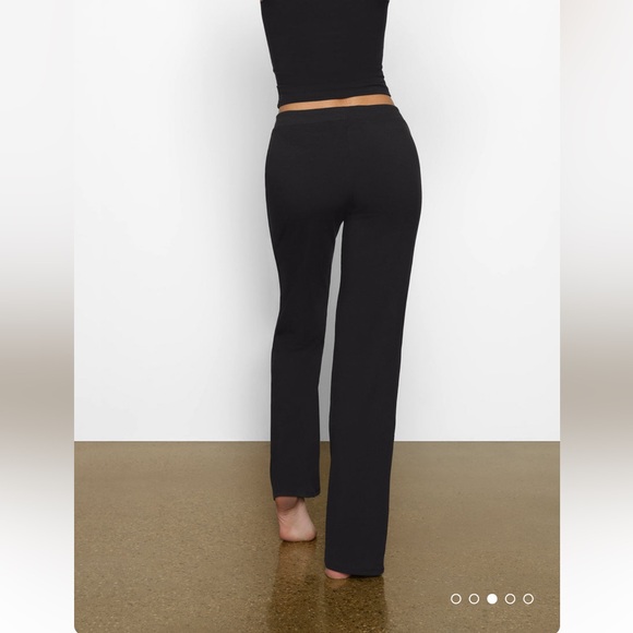SKIMS NWT Cotton Jersey Pant - Soot - Picture 3 of 4